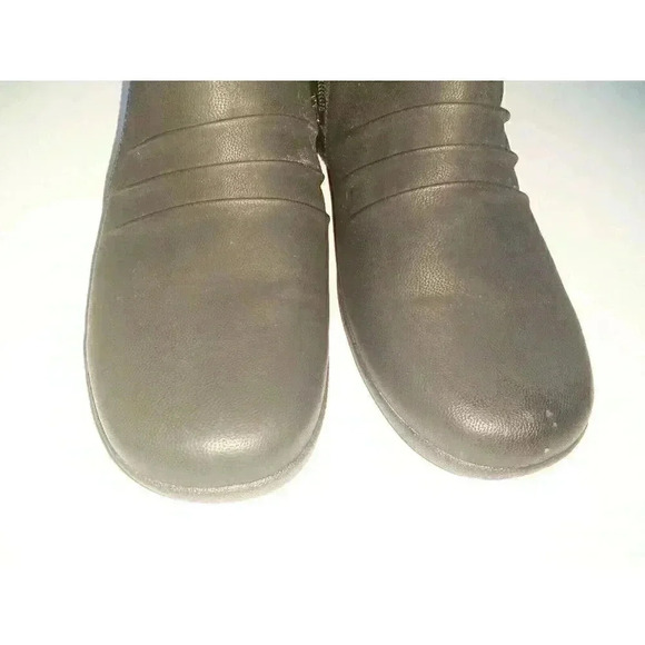 EARTH SPIRIT Women's Ankle Boot Black Faux Leather Size 8W - Picture 4 of 7